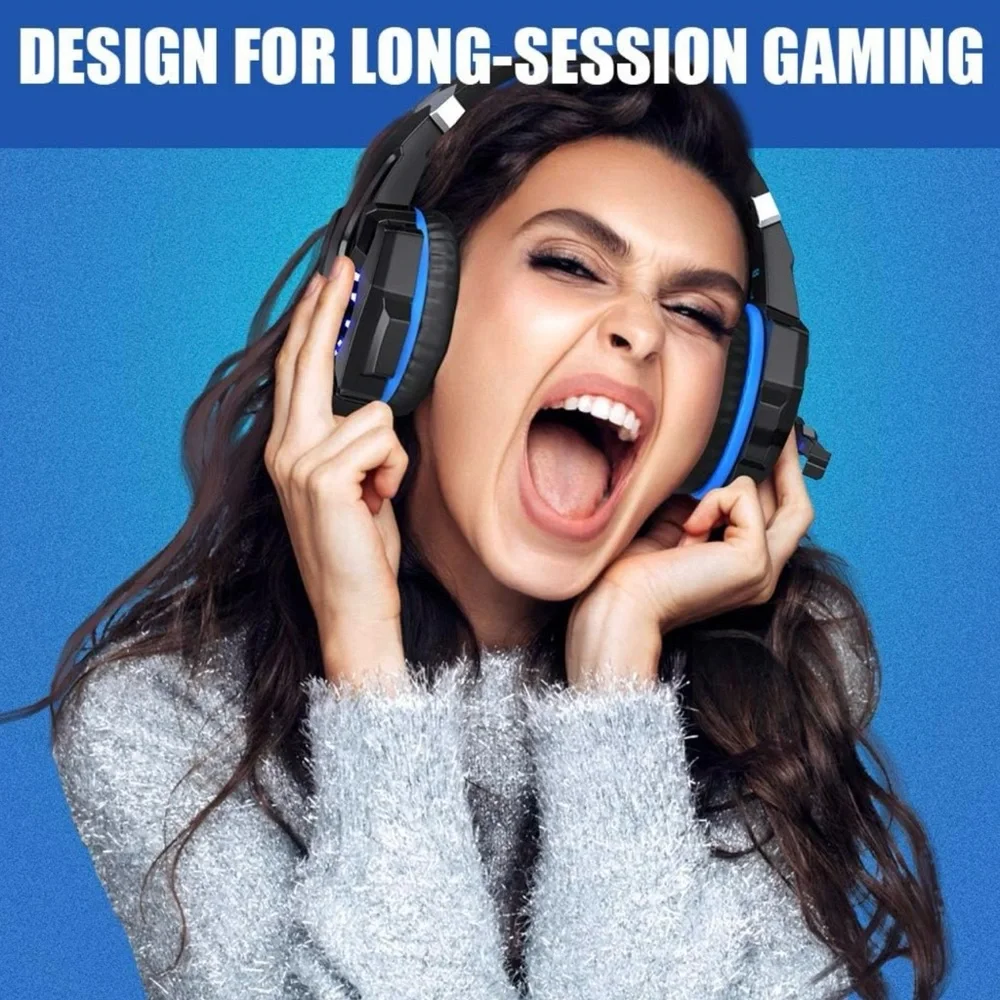 G9000 Stereo Gaming Headset for PS4 PC Xbox One PS5 Controller
